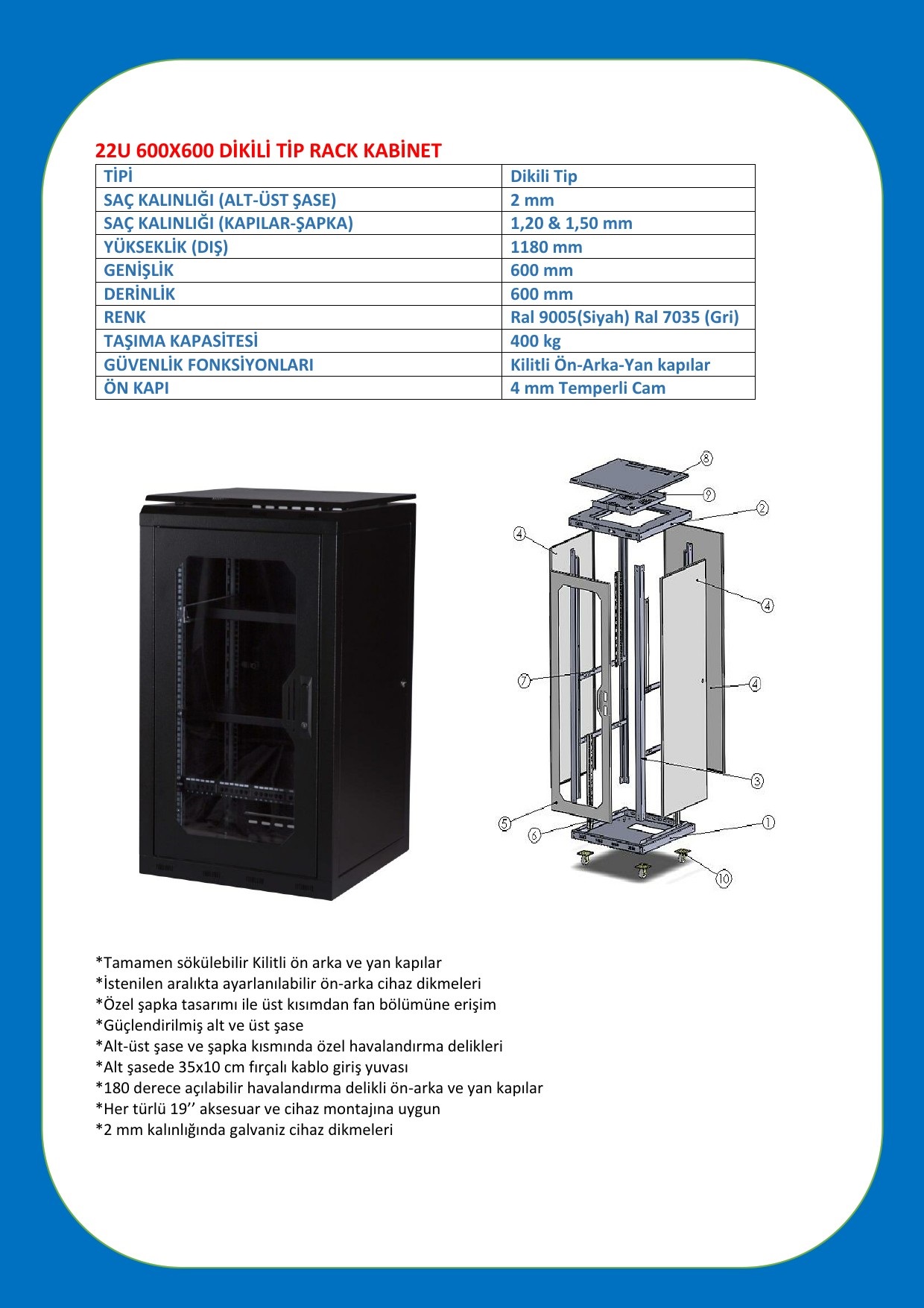 22U 600X600 DATASHEET-1